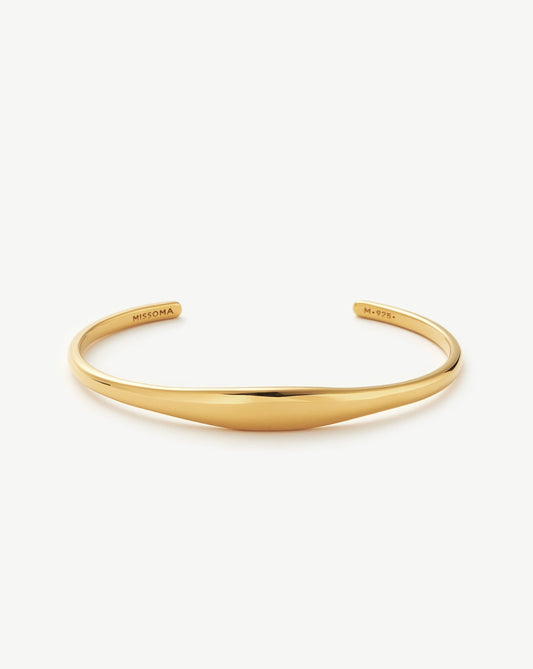 Elegant Cuff Bracelet in 18k Gold Vermeil