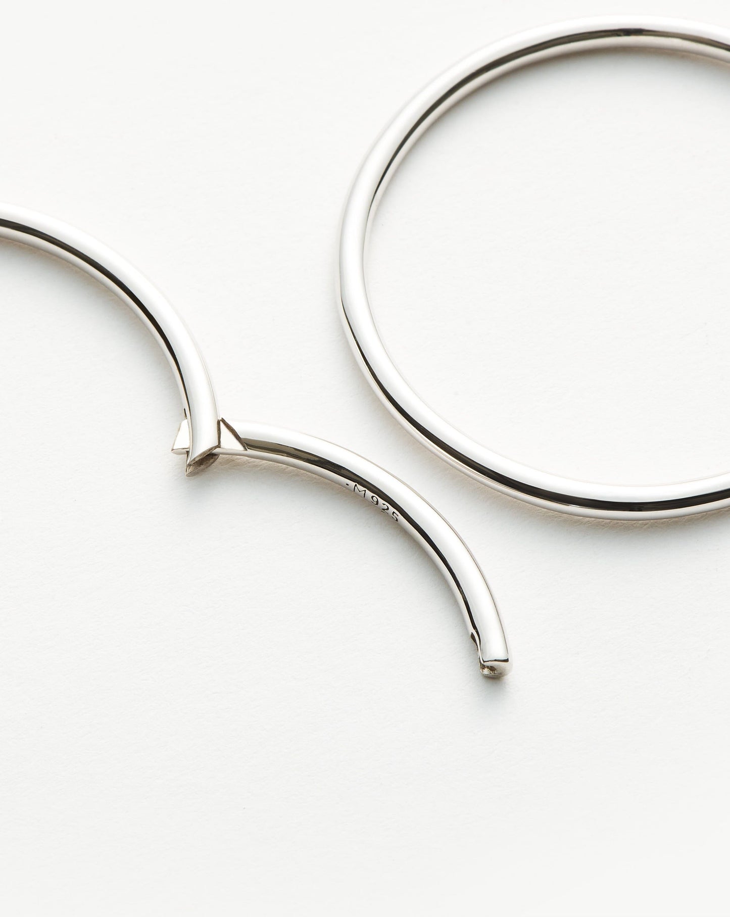 Sterling Silver Classic Large Hoop Earrings