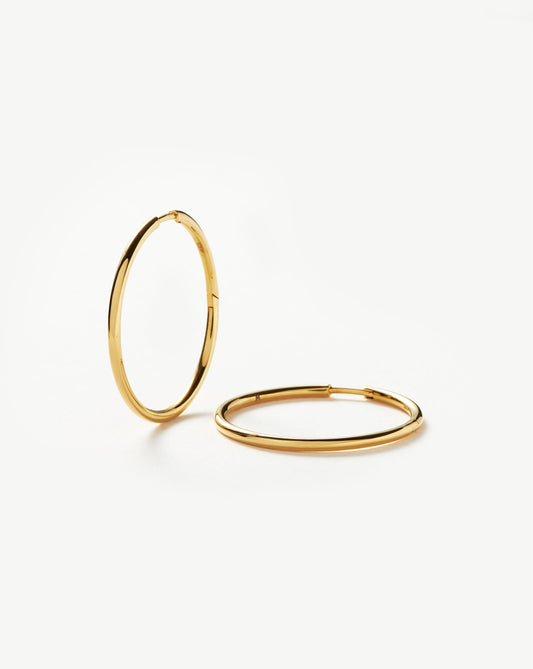 Medium Hoop Earrings in 18k Gold Vermeil 1