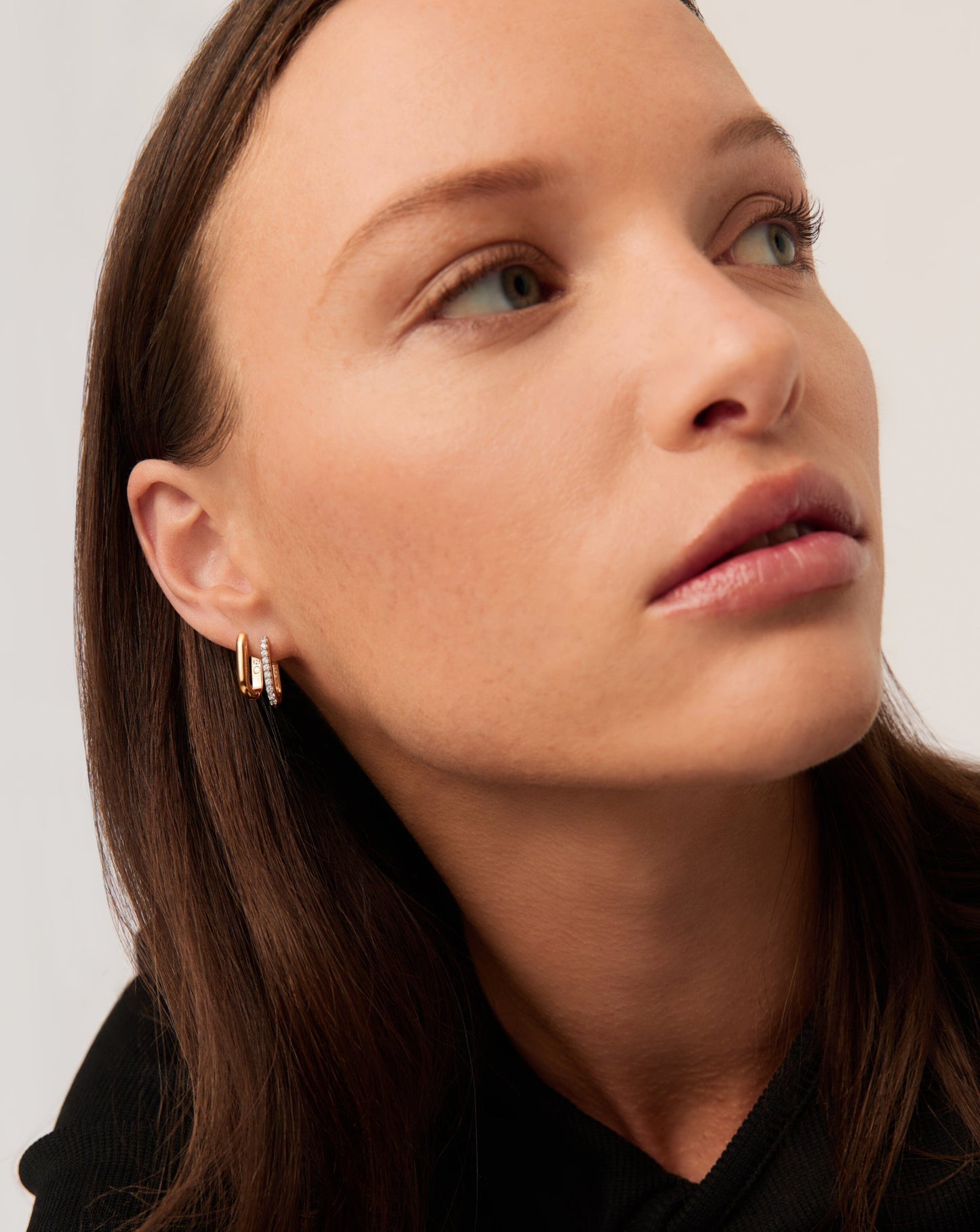 Ovate Hoop Earrings in 18k Recycled Gold Vermeil