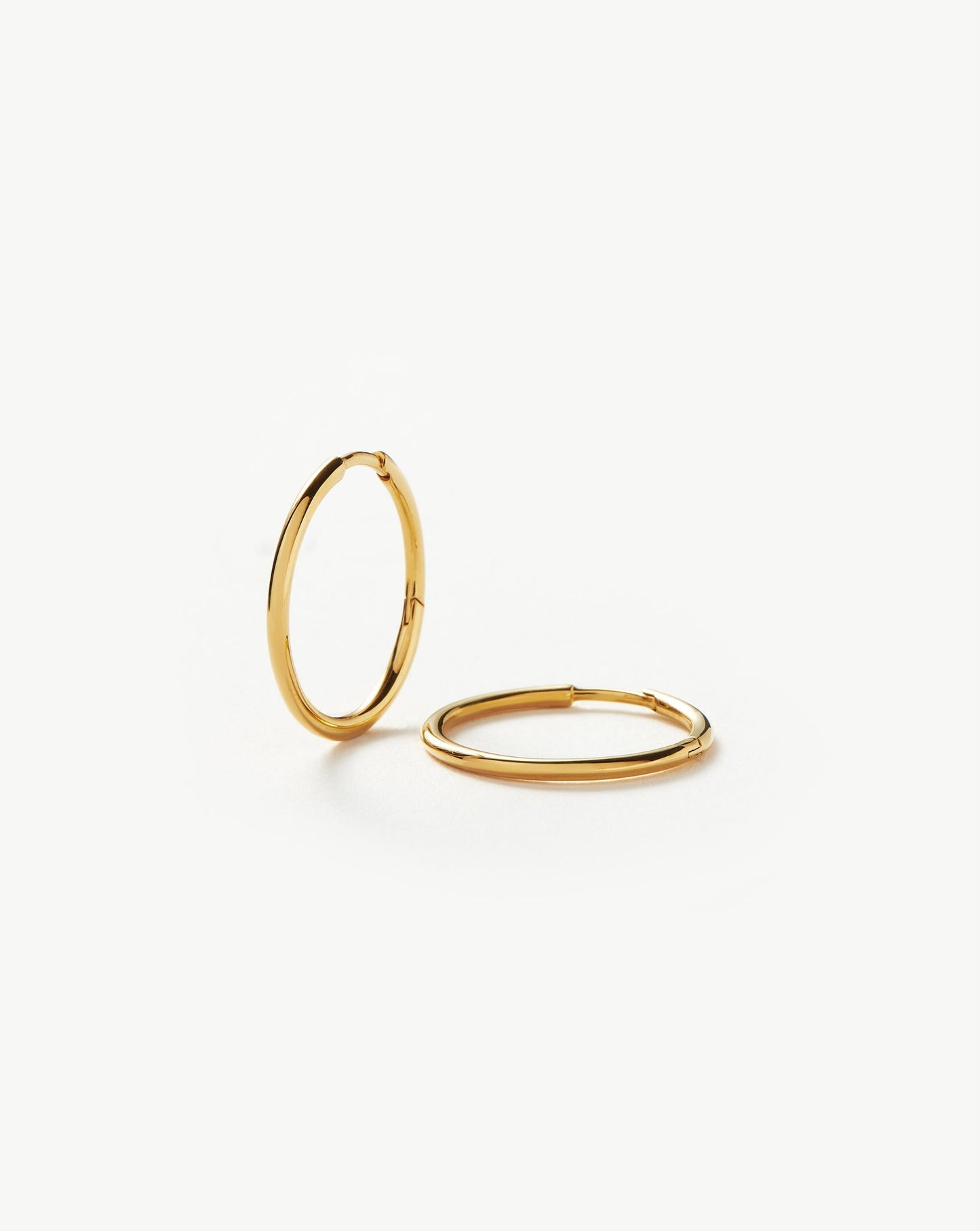 Small Hoop Earrings in 18k Gold Plated Finish