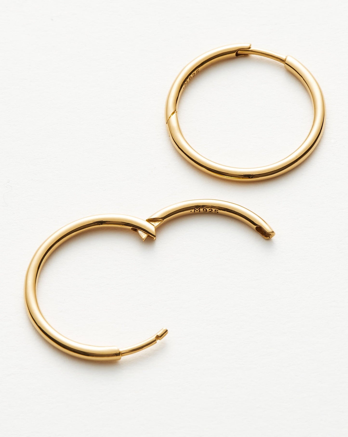 Small Hoop Earrings in 18k Gold Plated Finish