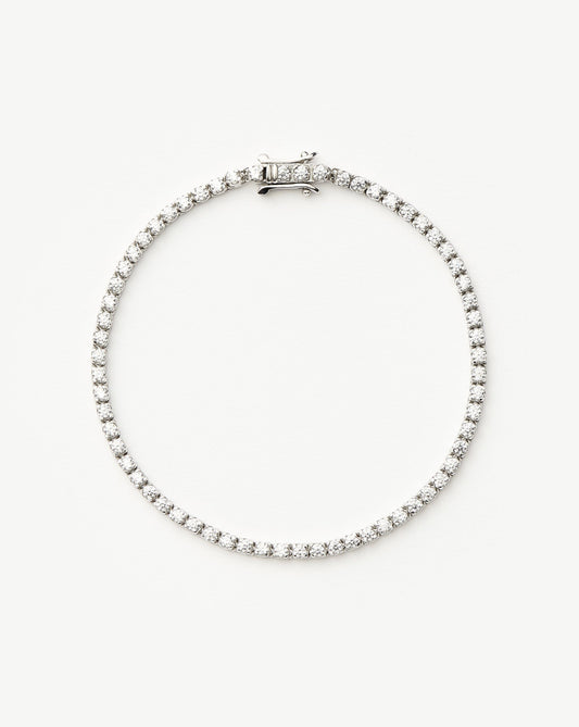 Sterling Silver Cubic Zirconia Tennis Bracelet