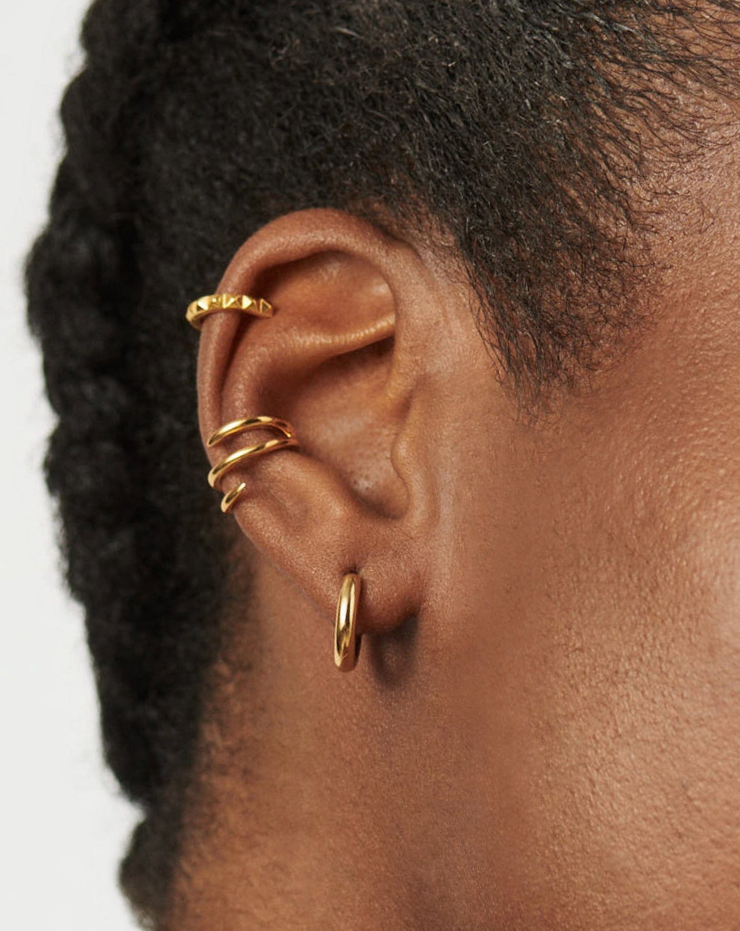 Mini Hoop Earrings in 18k Gold Plated Design