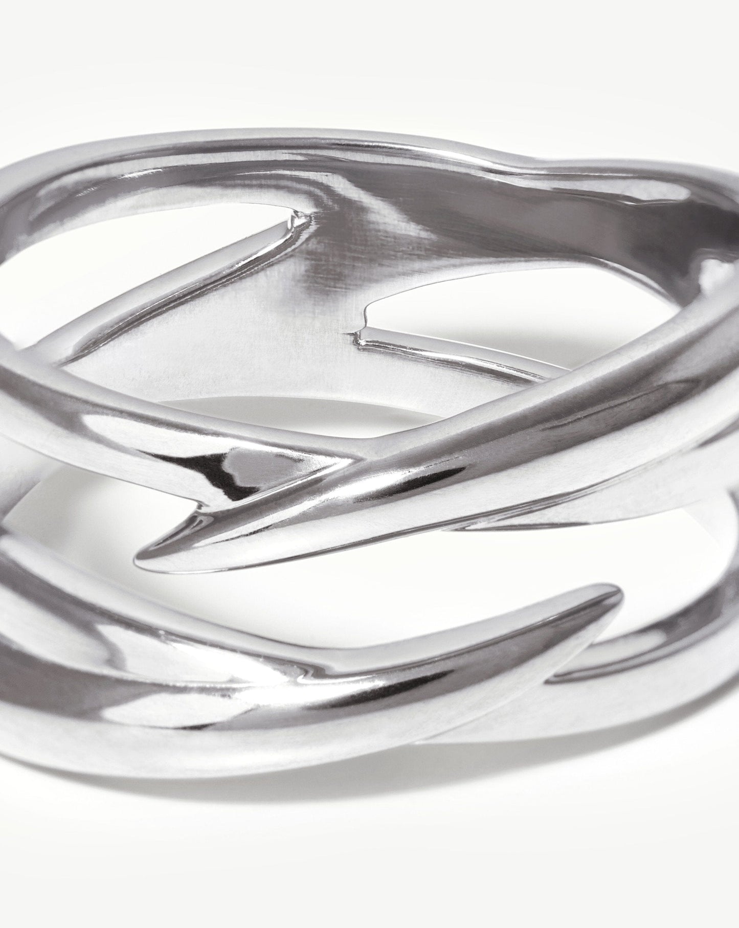 Sterling Silver Claw Entwine Ring Design