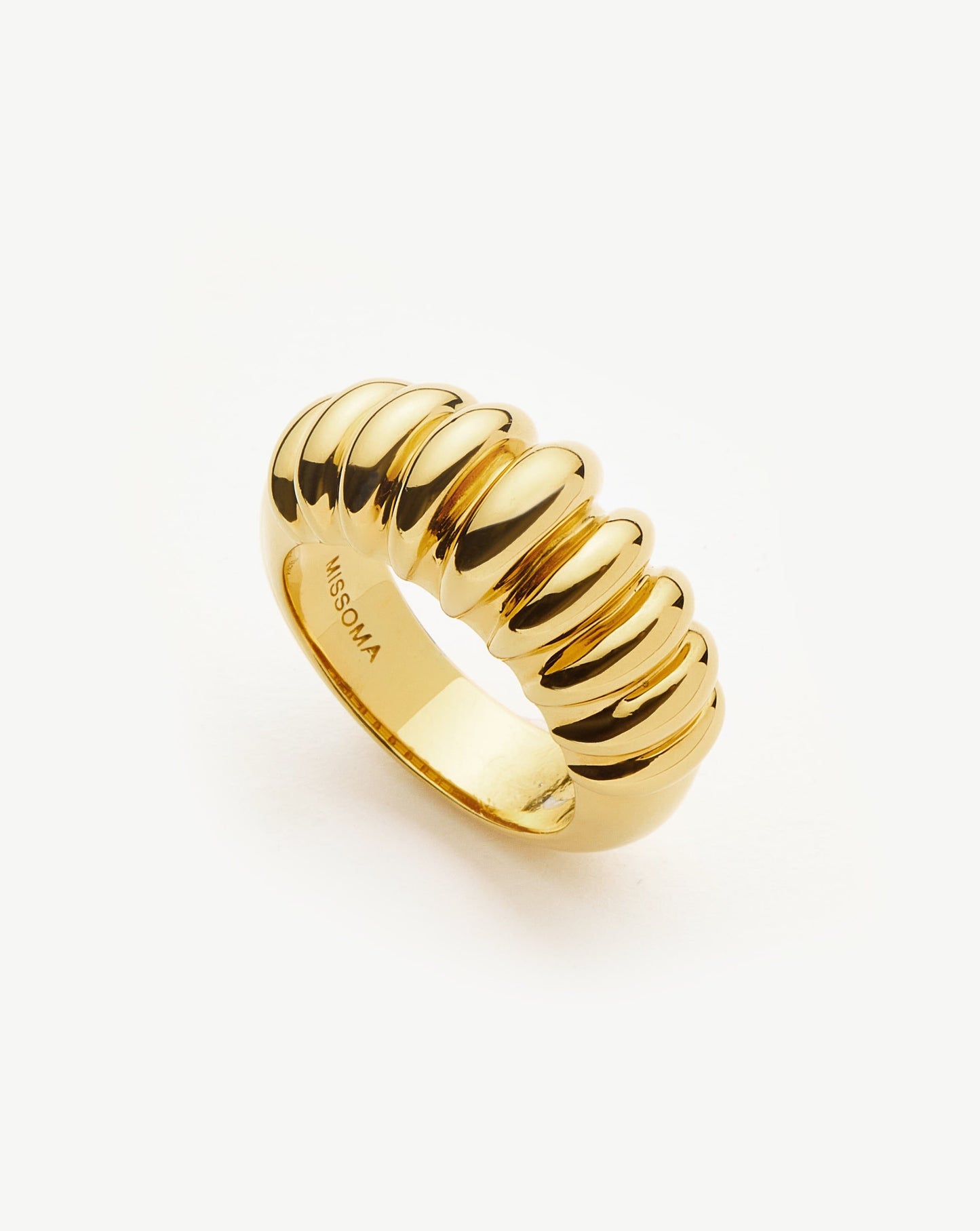 18k Gold Plated Claw Ridge Ring