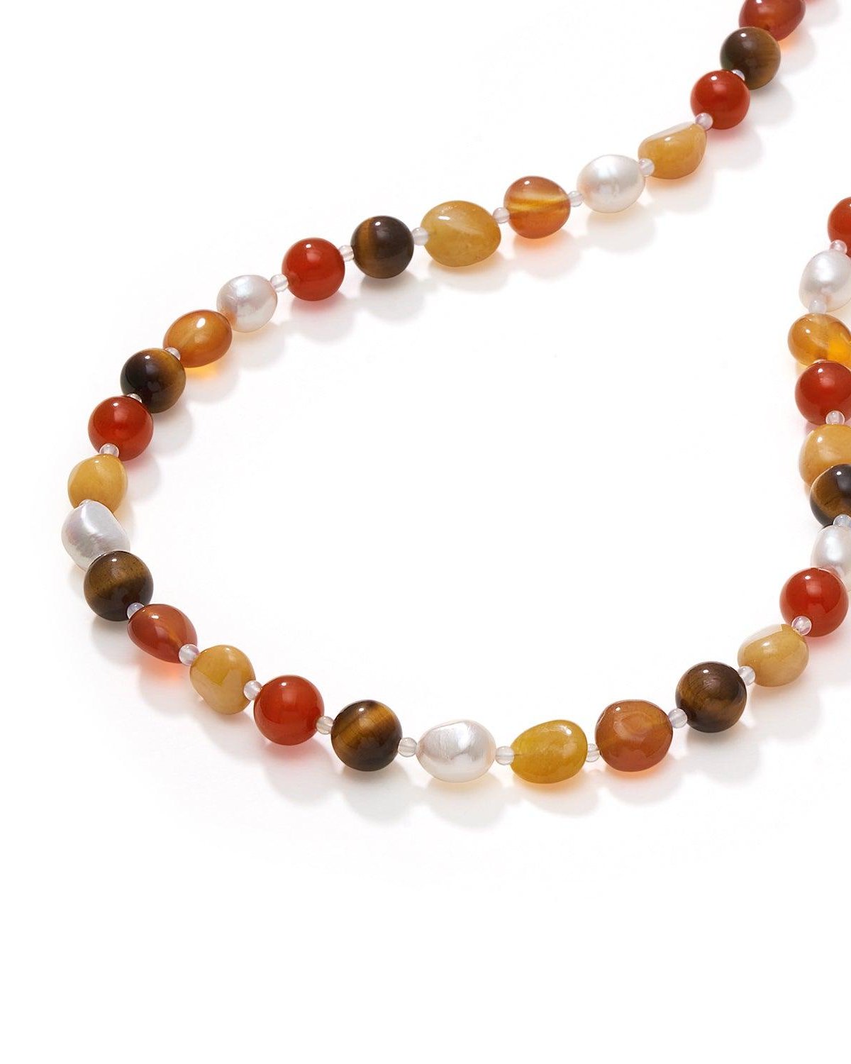 Natural Gemstone Necklace in Clear Wilderness Style