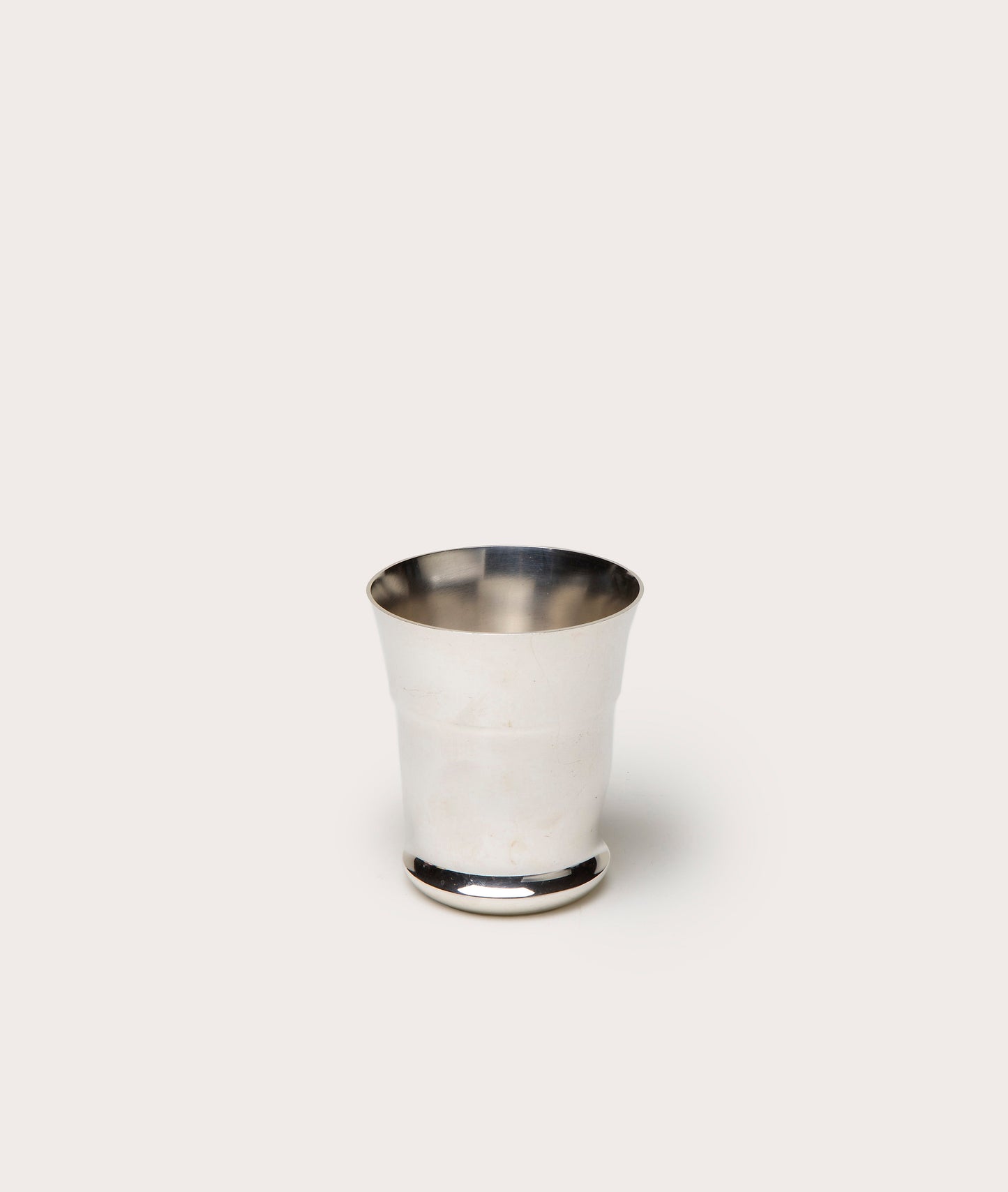 Stylish Silver Cup in Contemporary Design