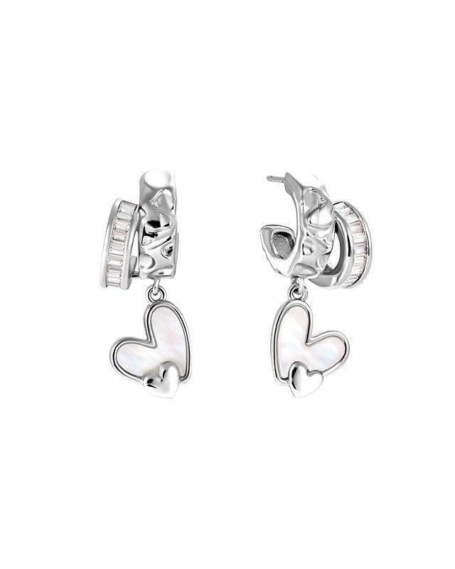 Heart Shaped Earrings in Elegant Design