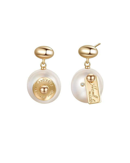 Baroque Pearl Earrings in Elegant Style