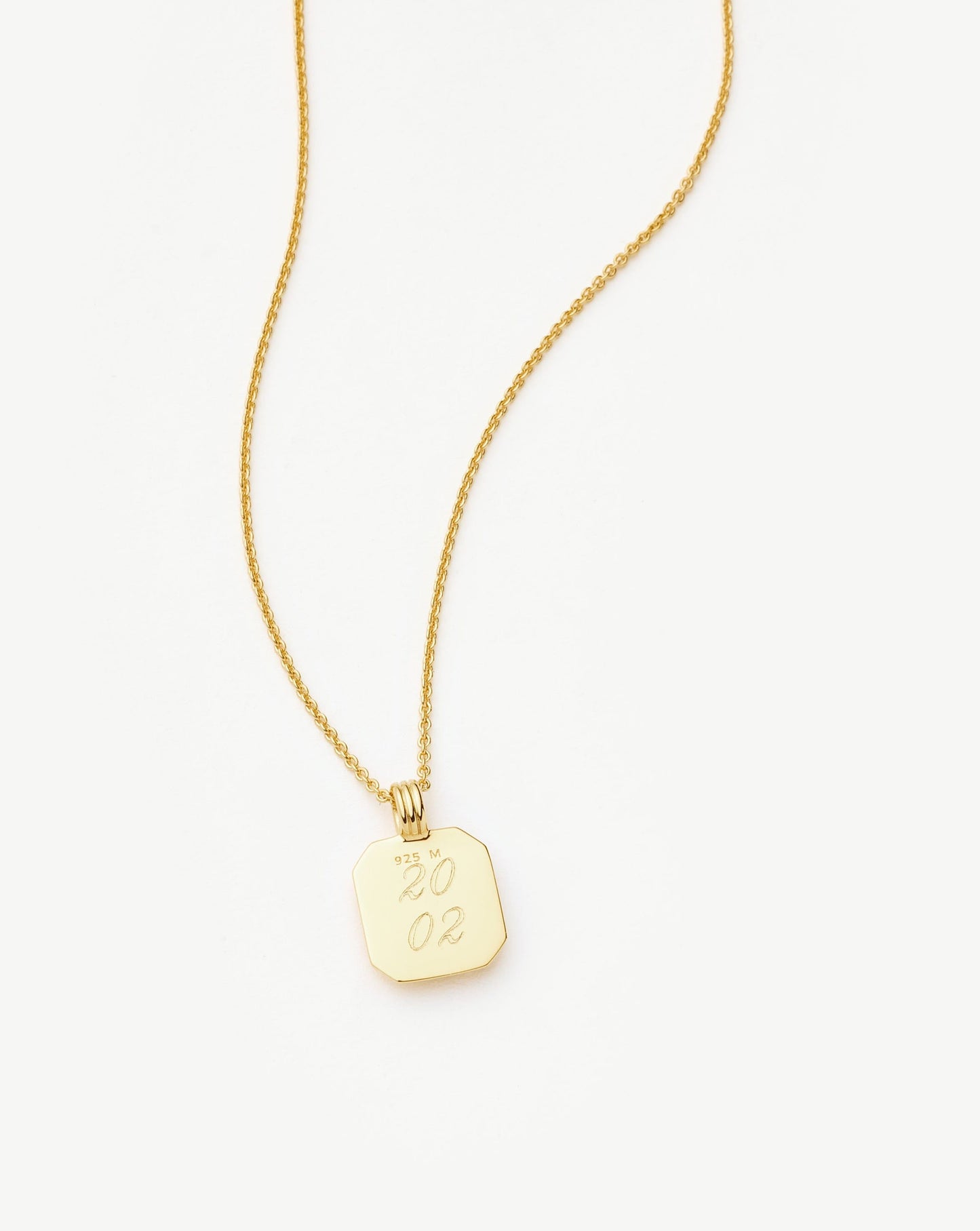 December Birthstone Pendant Necklace in 18k Gold Vermeil