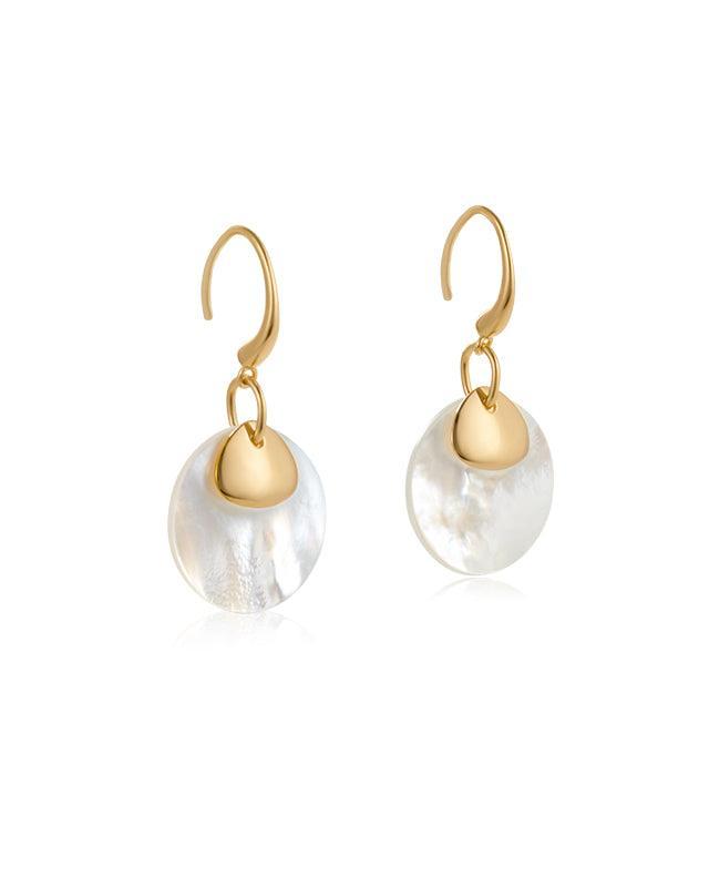 Disc Drop Earrings in Cocktail Style Design