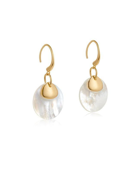 Disc Drop Earrings in Cocktail Style Design