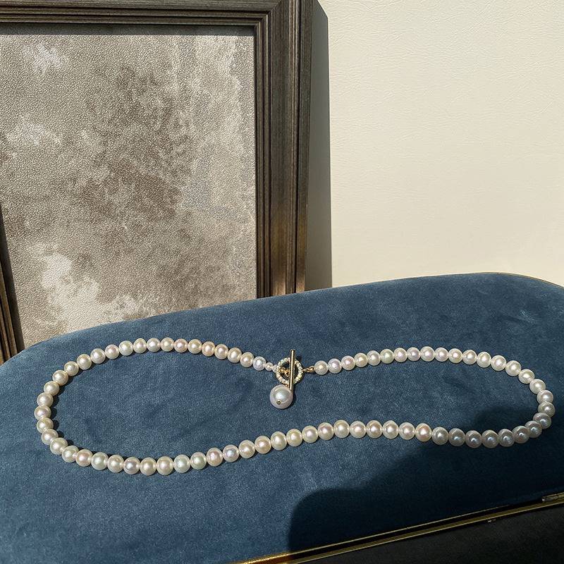 Stylish Freshwater Pearl Collar Pendant Necklace