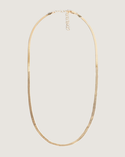 Herringbone Chain Necklace in Sleek Design