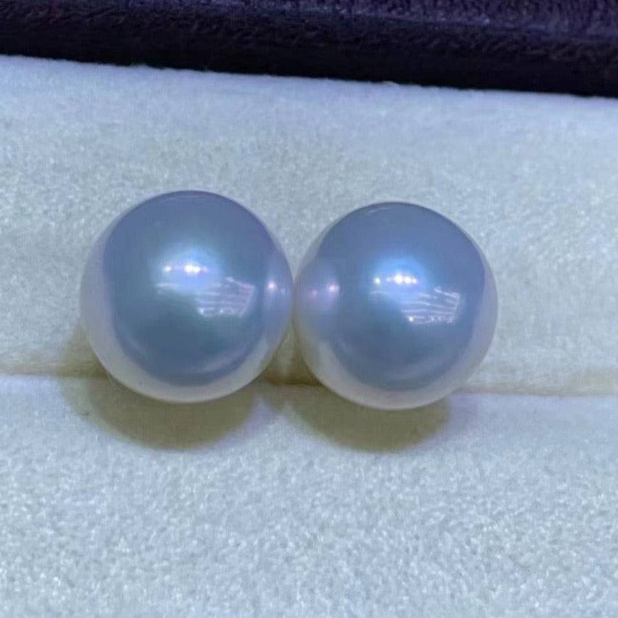 Edison Pearl Stud Earrings in 10-11mm Size 2