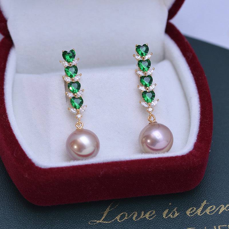 Freshwater Pearl Isolde Style Earrings 10-11mm