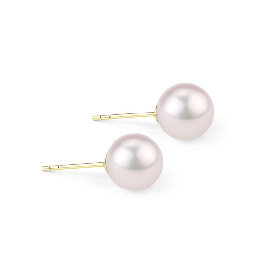 Seawater Akoya Pearl Stud Earrings 6-7mm