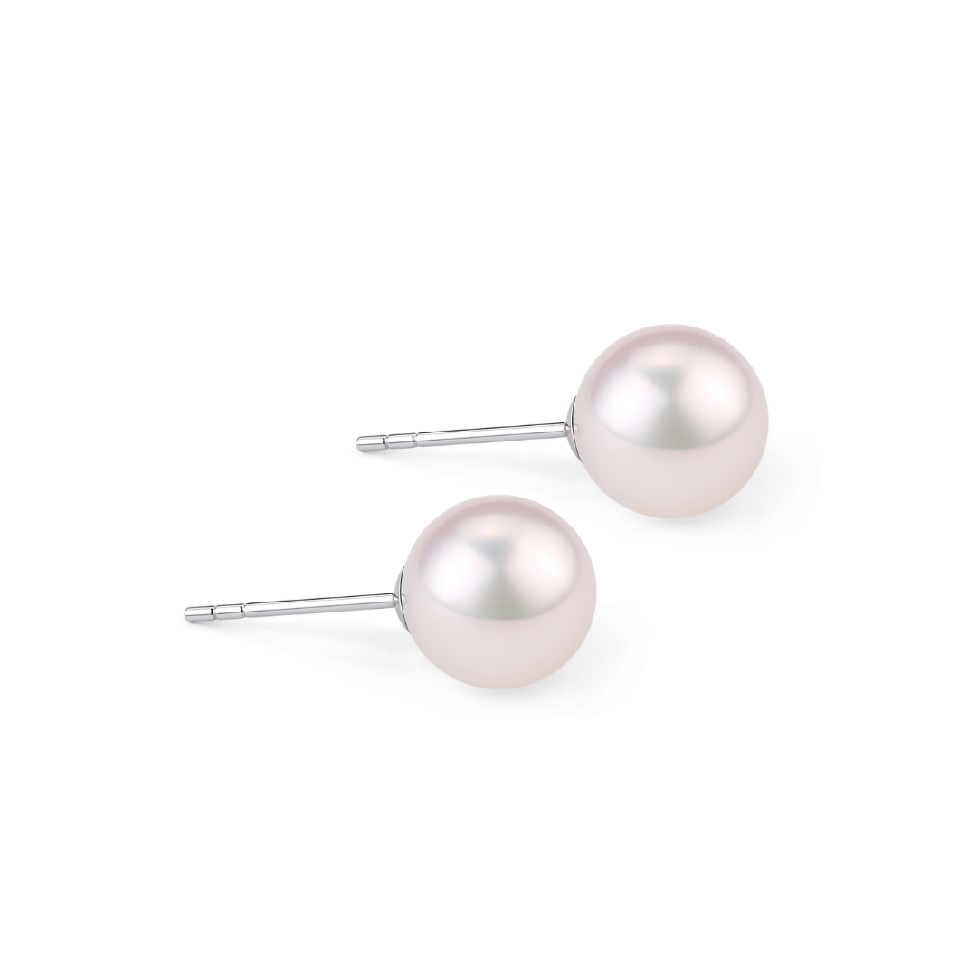 Seawater Akoya Pearl Stud Earrings 6-7mm