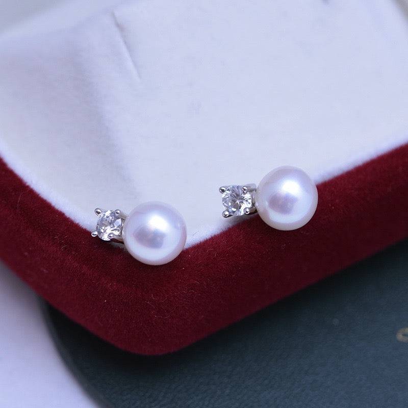 Freshwater Pearl and Sasha Style Earrings