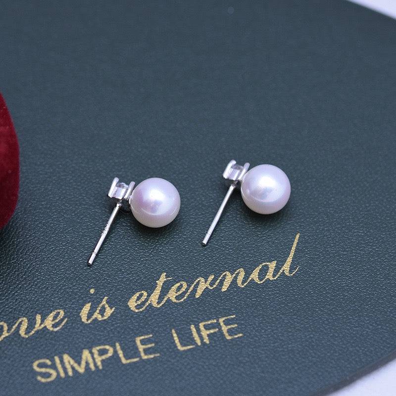 Freshwater Pearl and Sasha Style Earrings