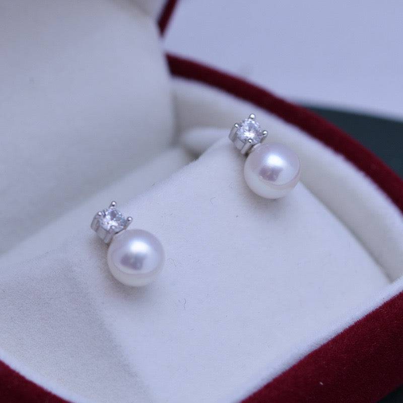 Freshwater Pearl and Sasha Style Earrings