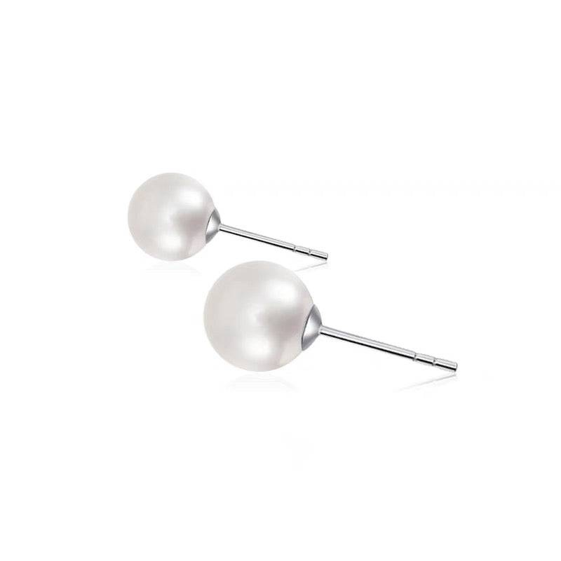 Large Freshwater Pearl Stud Earrings for Everyday Wear