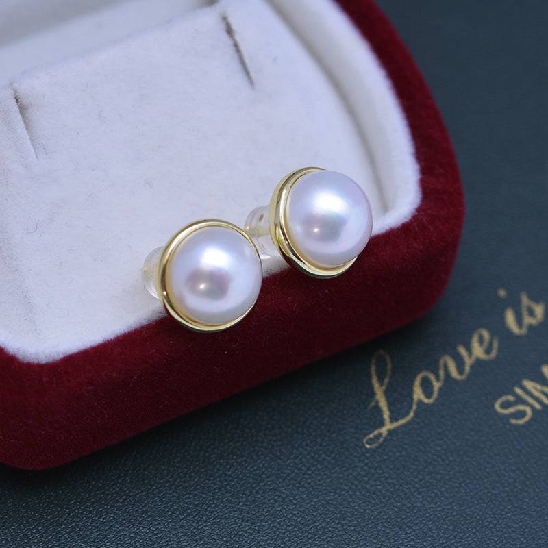 Mabe Pearl and Ada Style Earrings