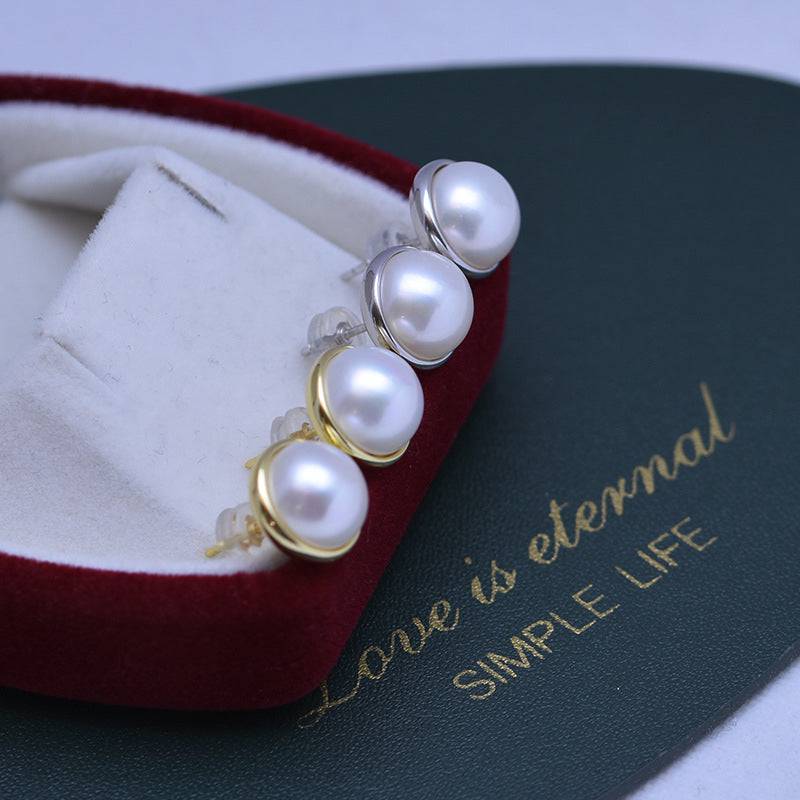 Mabe Pearl and Ada Style Earrings