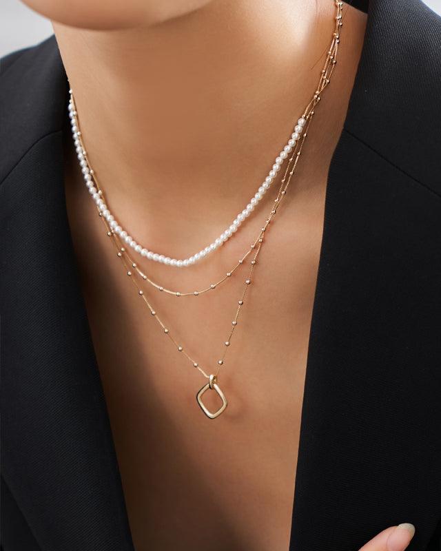 Layered Necklace Set for Effortless Style