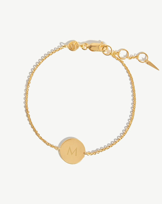 Customizable Round Engraved Bracelet Accessory