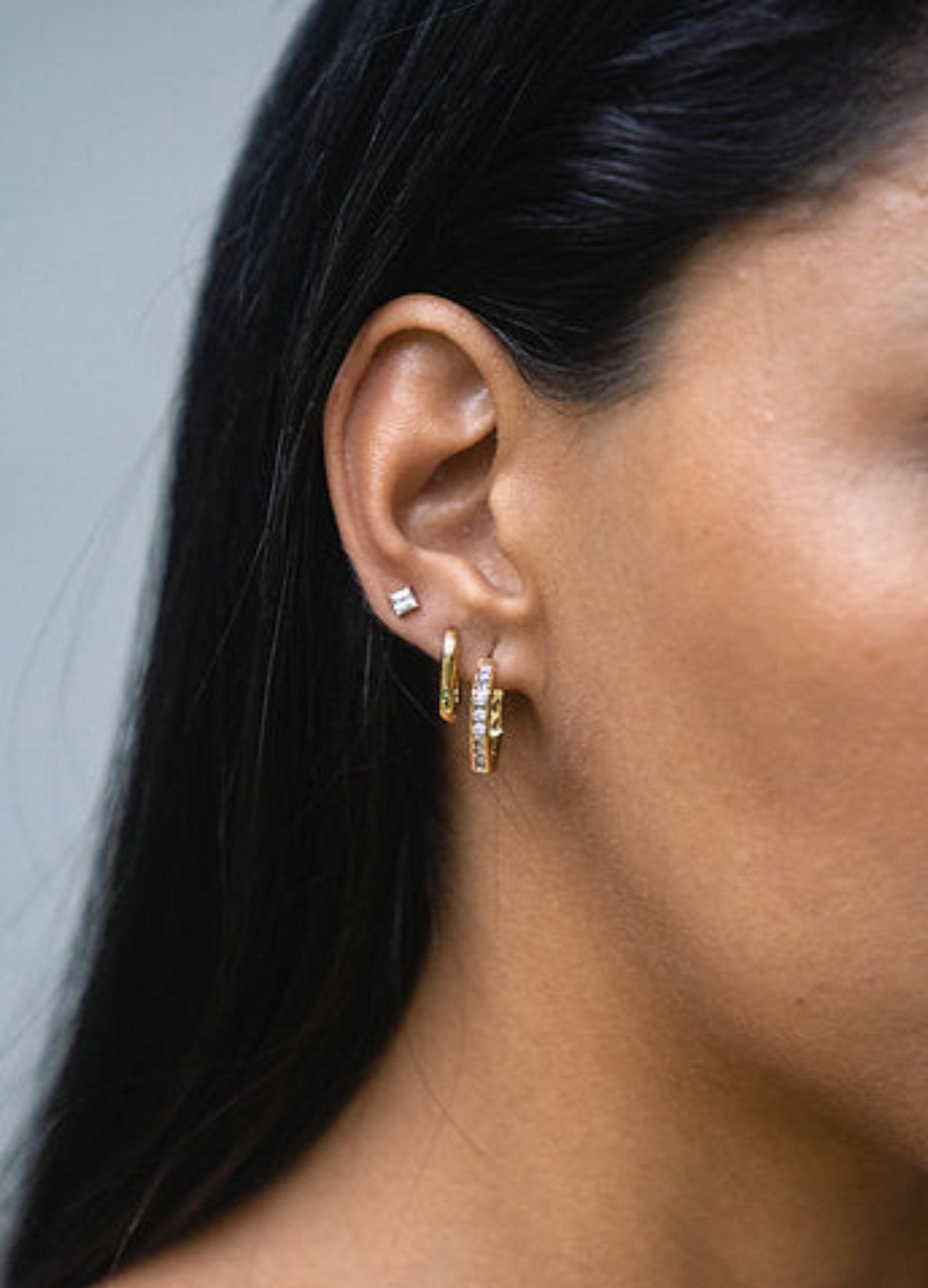 Hexagon Crystal Earrings in Stylish Design