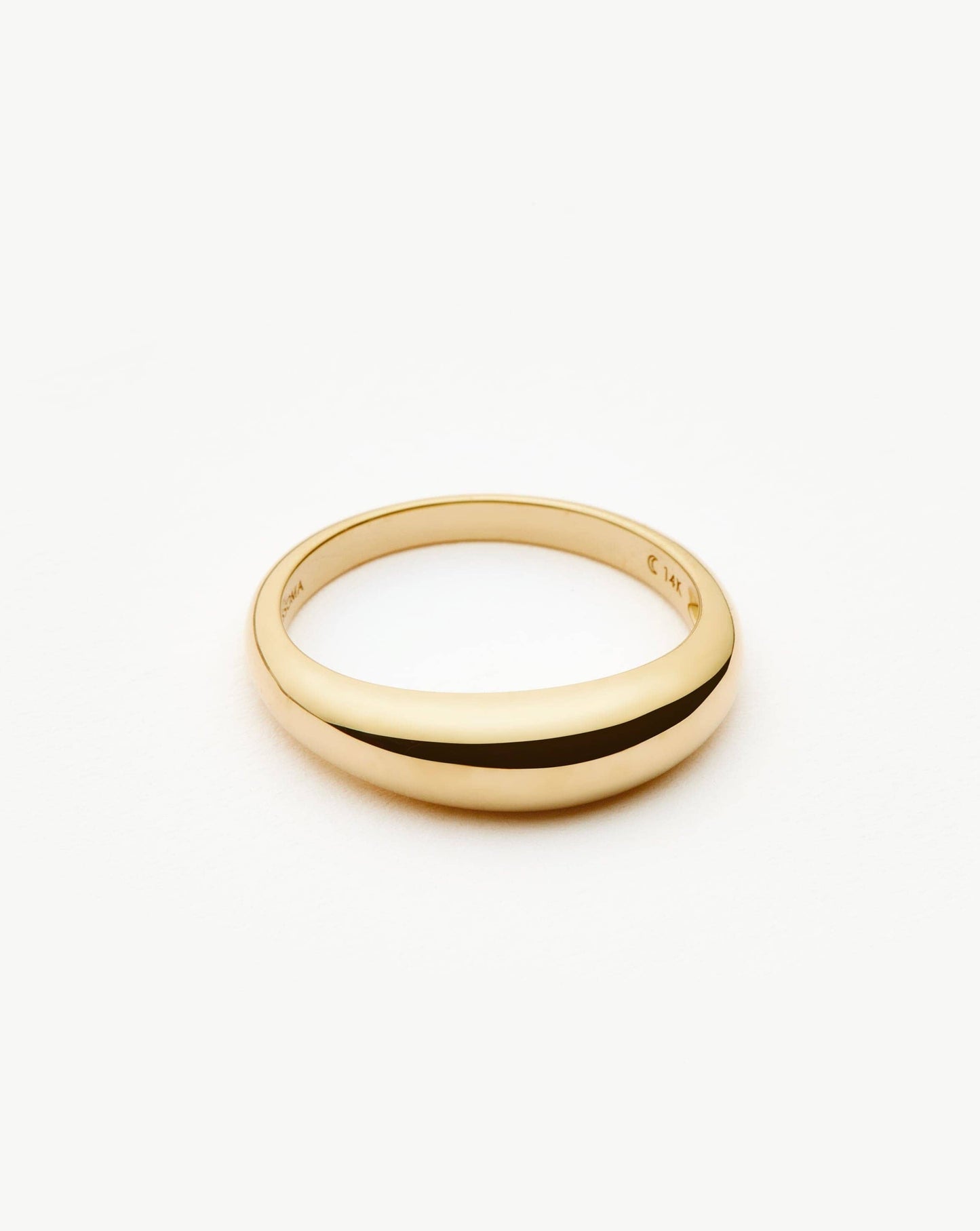 Classic Dome Ring in 14k Solid Gold