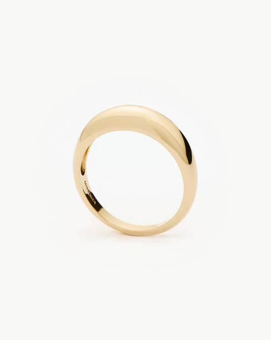 Classic Dome Ring in 14k Solid Gold