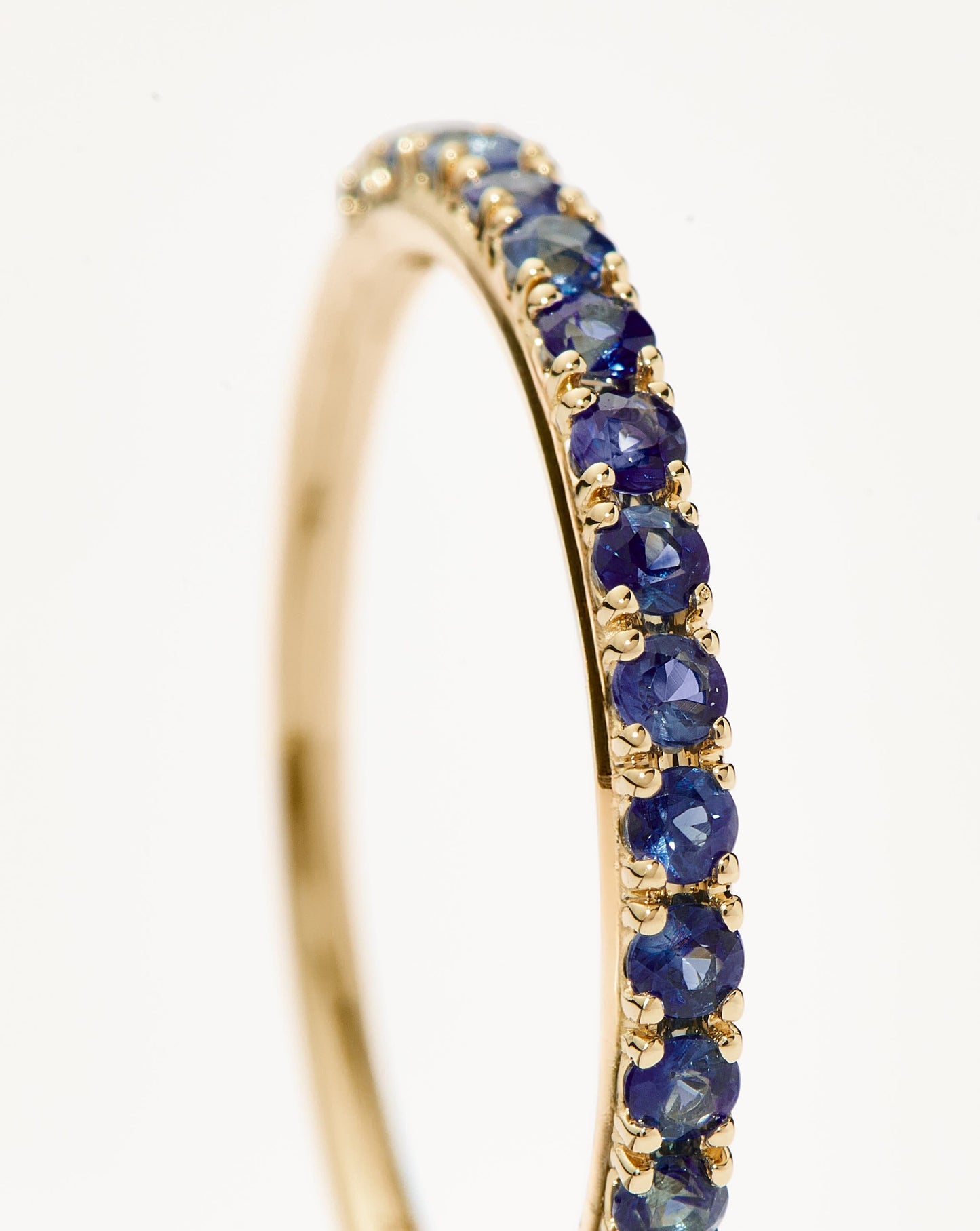 Sapphire Eternity Ring in 14k Solid Gold