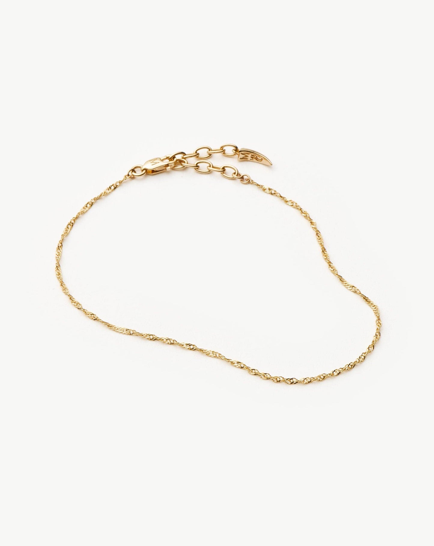 Twisted Chain Bracelet in Solid 14k Gold