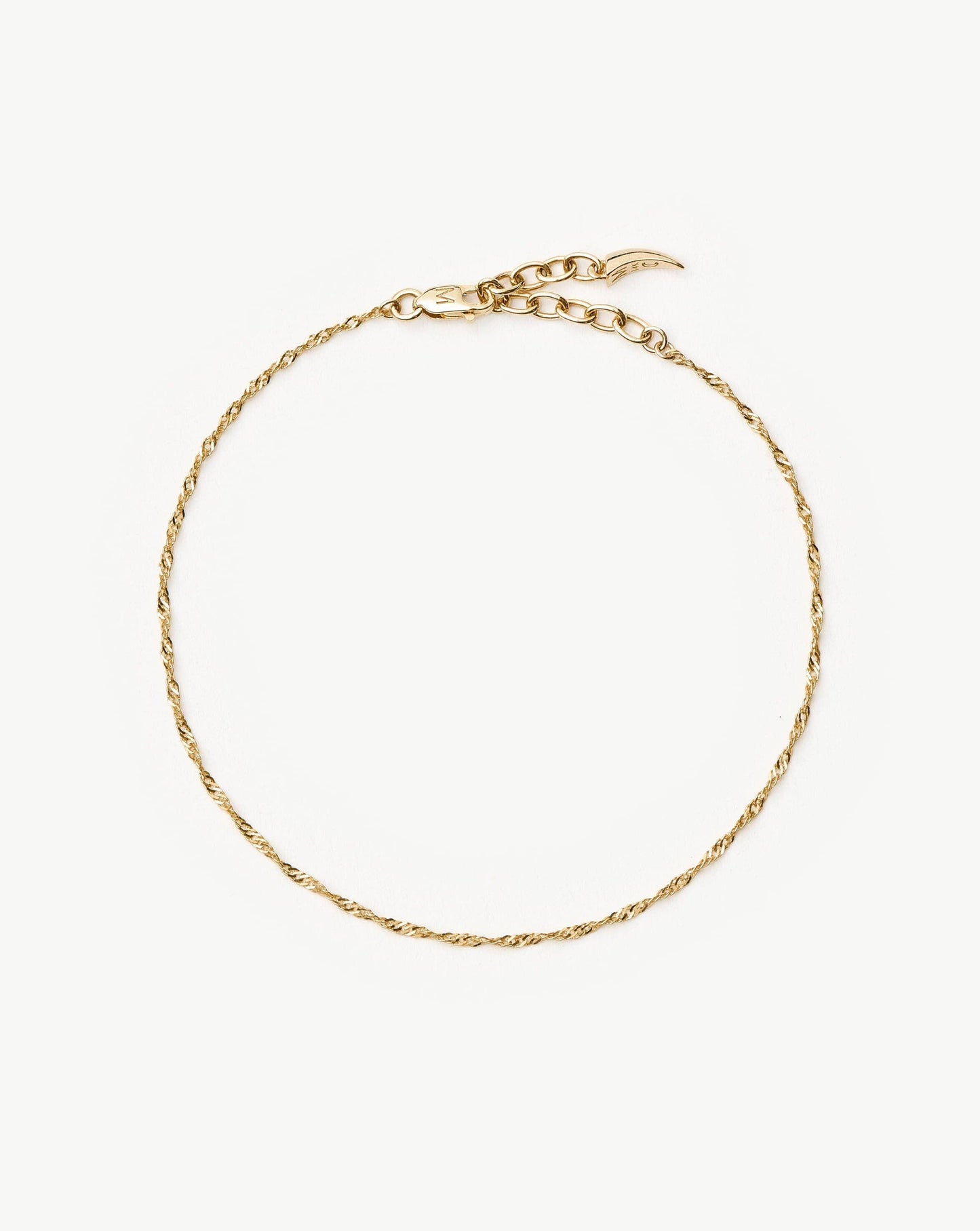 Twisted Chain Bracelet in Solid 14k Gold