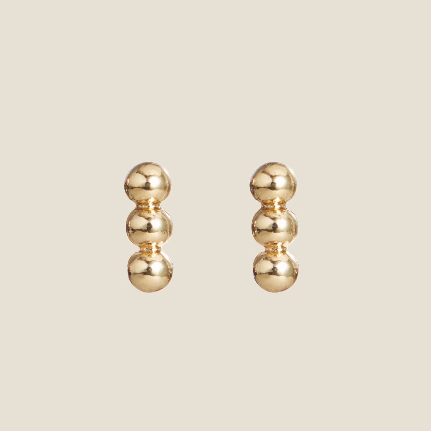 Gold Bar Stud Earrings in Chic Design