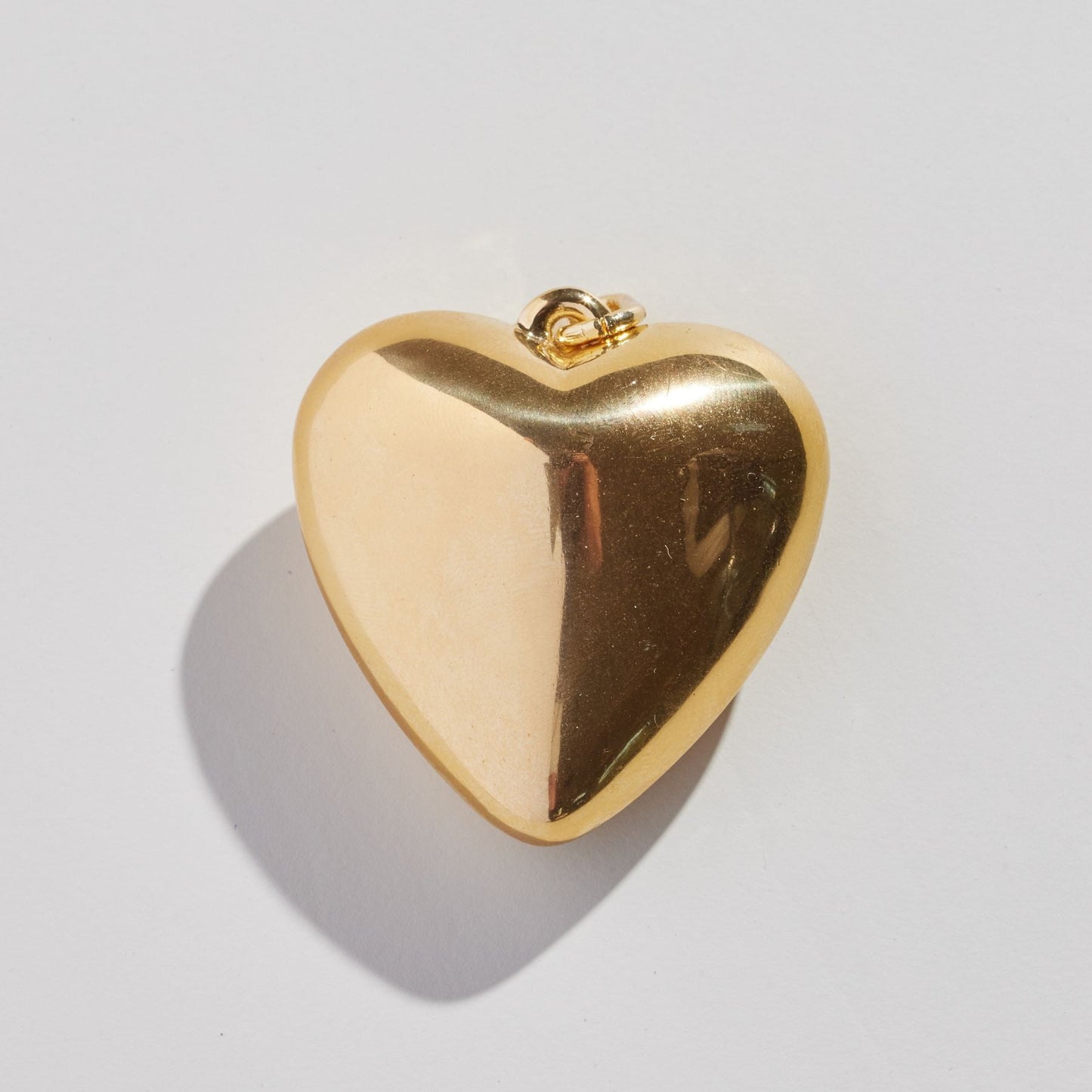 Oversized Heart Charm in Gold Material