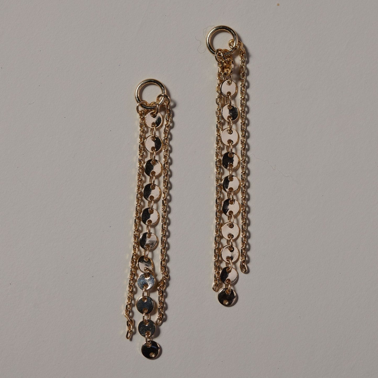 Fringe Charms with Gold Sequin Design