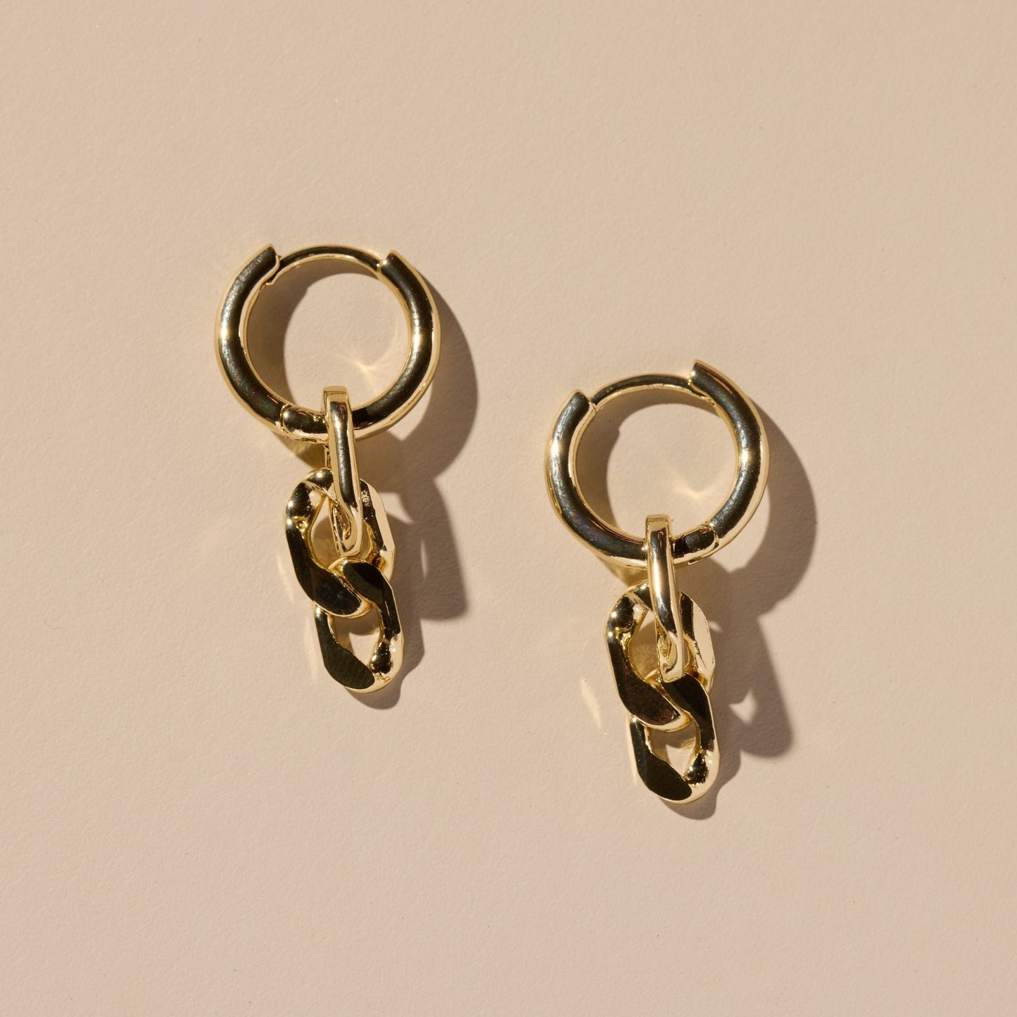 Gold Huggie Earrings in a Stylish Design