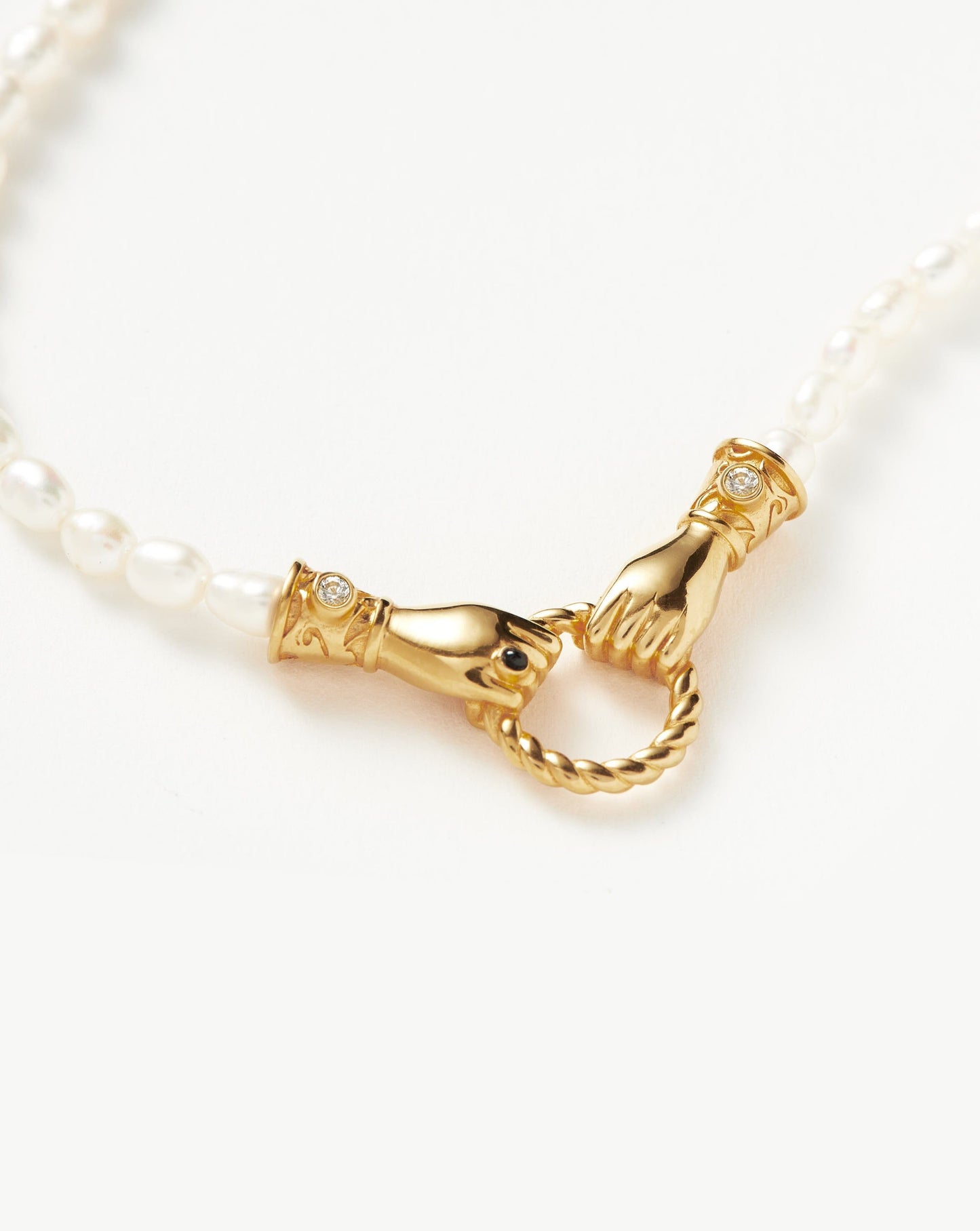 Pearl Pendant Necklace in Gold Plated Design