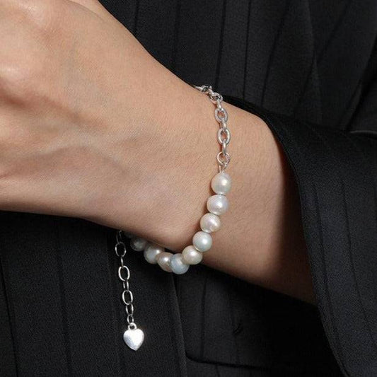 Beaded Pearl Chain Bracelet for Women