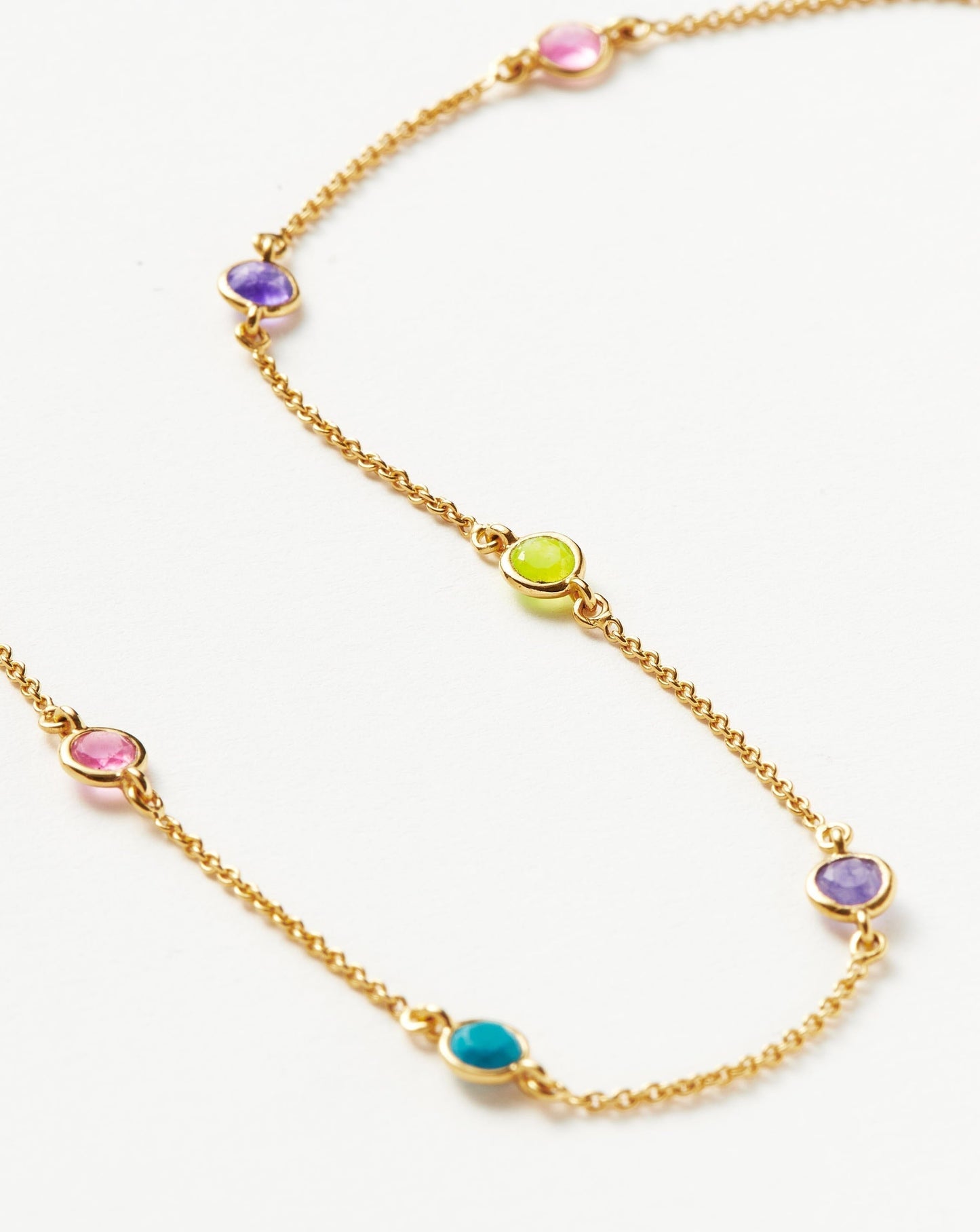 Multi Gemstone Choker Necklace in Colorful Design