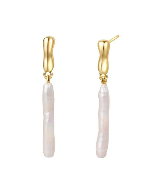 Baroque Pearl Earrings in Elegant Design 1