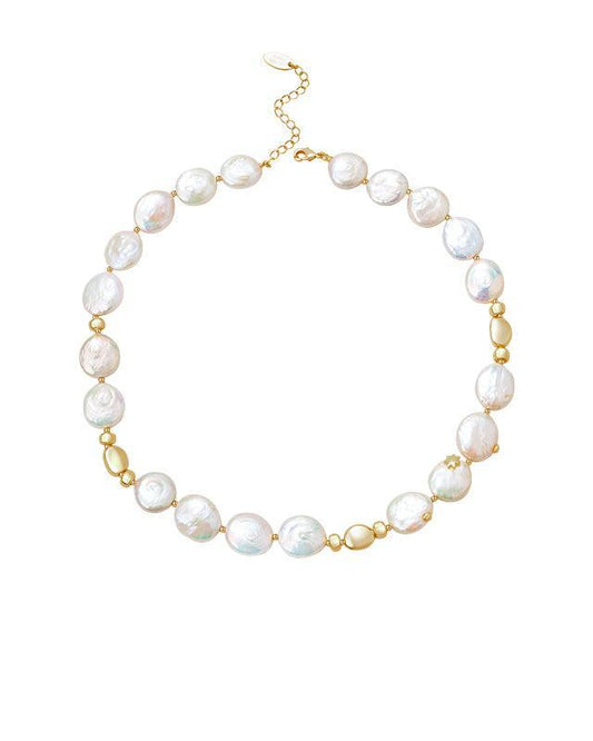 Baroque Pearl Ice Blossom Necklace