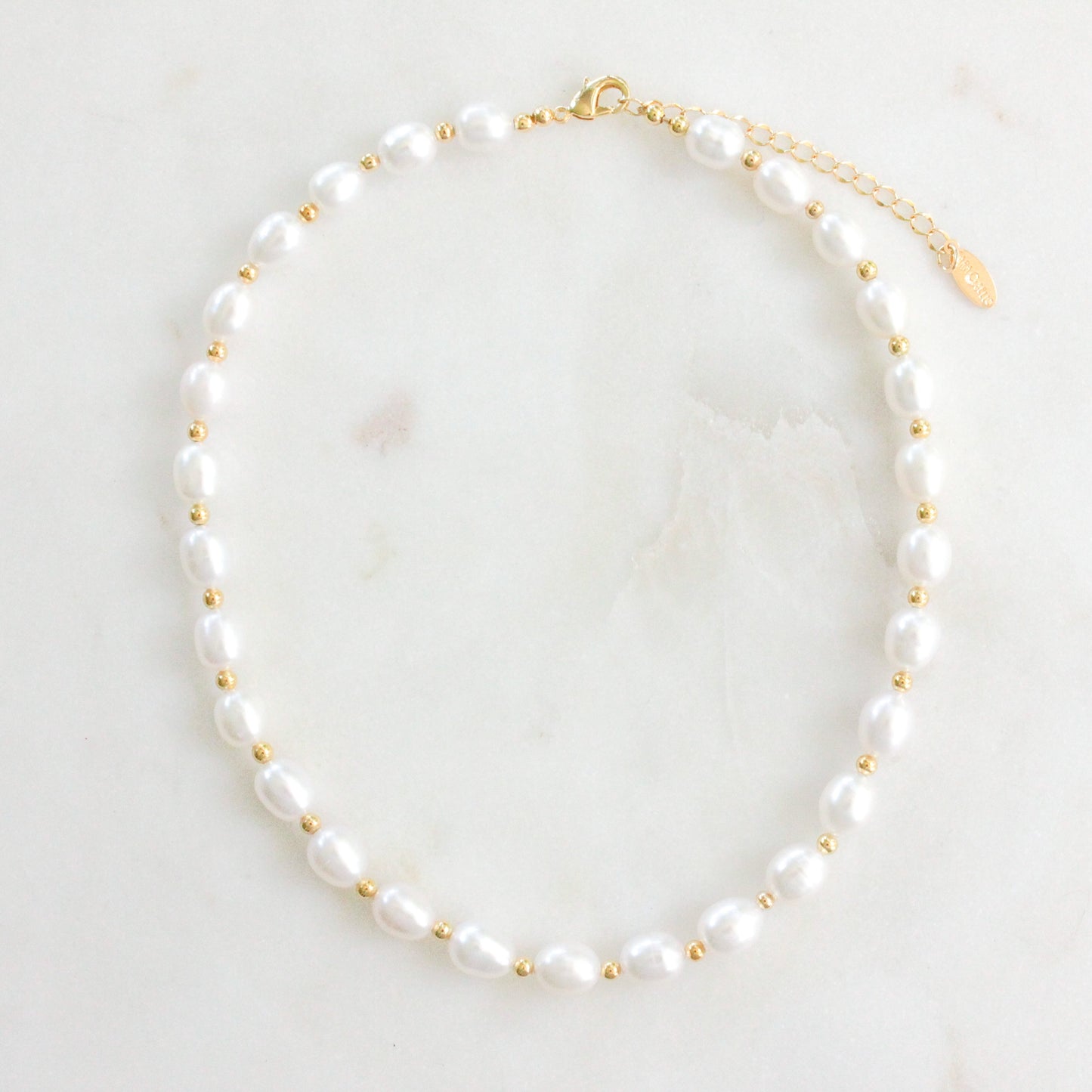 Nugget Style Pearl Necklace in Elegant Design