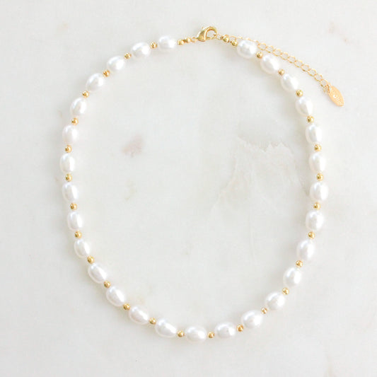 Nugget Style Pearl Necklace in Elegant Design