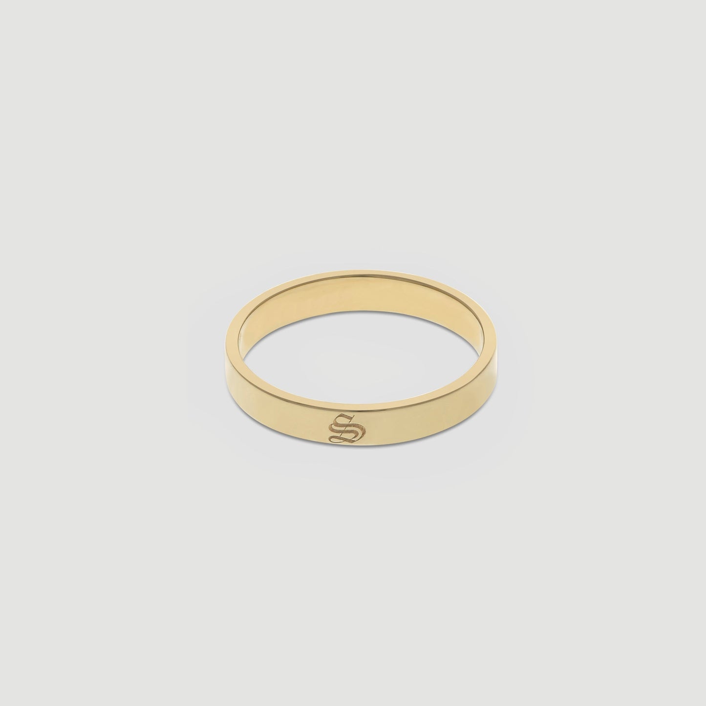 Custom Old English Ring in 14k Gold