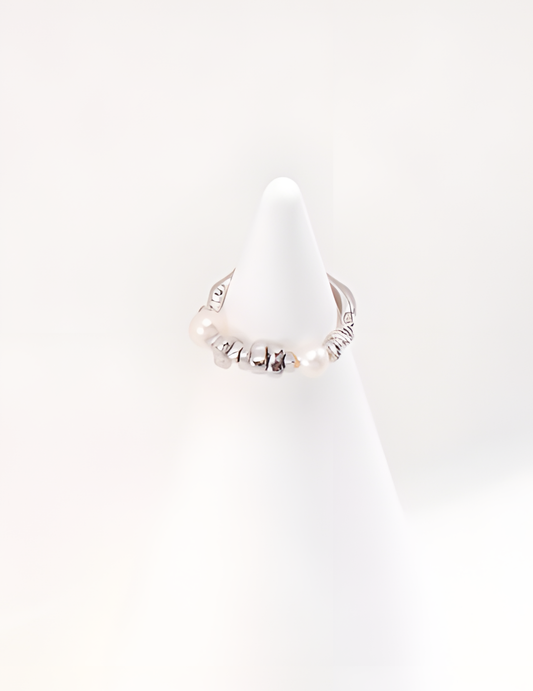 Silver Pearl Ring